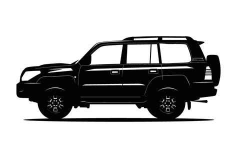 Suv Car Silhouette Vector Art At Vecteezy