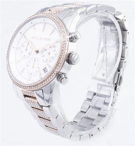 Michael Kors Ritz Mk Chronograph Diamond Accents Women S Watch