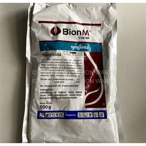 Jual BION M 1 48 WP Fungisida Mengendalikan Penyakit 500gr Shopee