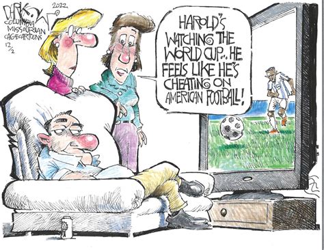 Cartoon Cheating On American Football