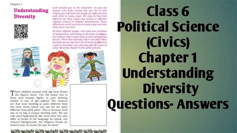 NCERT CLASS 6 POLITICAL SCIENCE CIVICS CHAPTEER 1 UNDERSTANDING