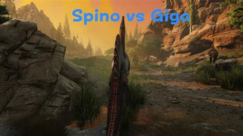 Path Of Titans Spino Vs Giga Youtube