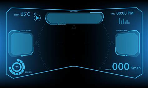 Hud Sci Fi Interface Screen View Design Virtual Reality Futuristic