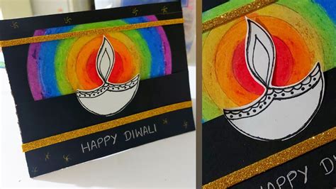 DIY Diwali Greeting Card Easy Diwali Card Making Idea I How To Make