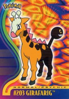 Girafarig Pokemon Topps Johto Trading Cards Series 1 DigitalTQ