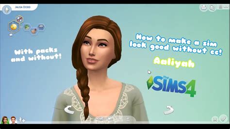 How To Make A Cute Sim Without Cc No Cc Cas Base Game Sim Youtube