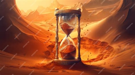 Premium Ai Image Relaxed Sand Of Time In The Hourglass Concept Art