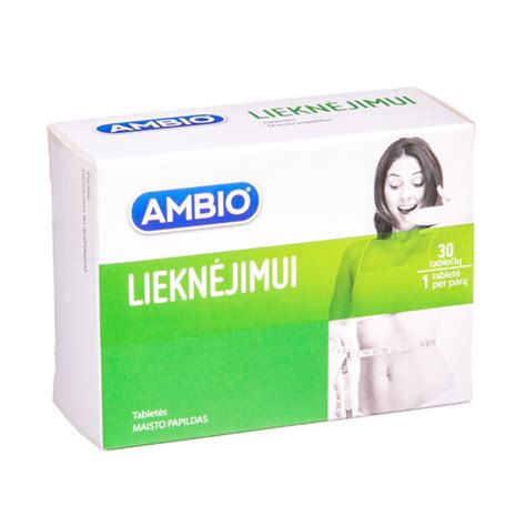 Ambio LieknĖjimui 30 Tablečių Gintarinė Vaistinė