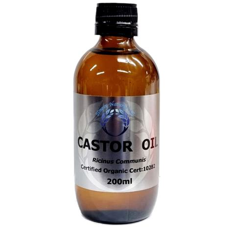 Castor Oil Unrefined 200 Ml Simply Natural Oils Aust Pty Ltd