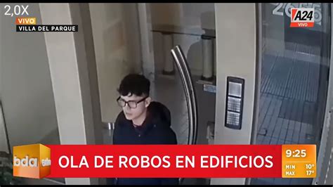 Robo En Un Edificio En Villa Del Parque Quedaron Registrados Por Las