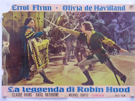 La Leggenda Di Robin Hood Avventura Di Curtiz Con Errol Flynn Fotobusta