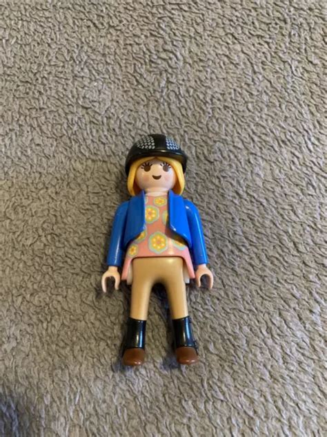 PLAYMOBIL PERSONNAGE 1 Femme Sport Équitation Cavalière EUR 2 50