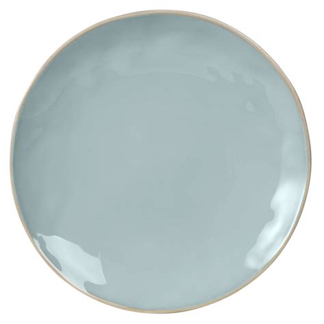 Assiette Plate En Fa Ence Bleu Glacier Tokyo Maisons Du Monde