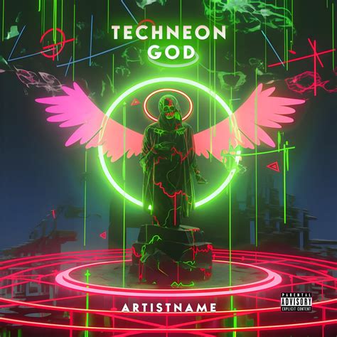 Buy Techneon God Edm Album Cover Art Design