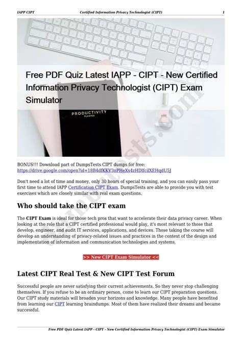 Ppt Free Pdf Quiz Latest Iapp Cipt New Certified Information