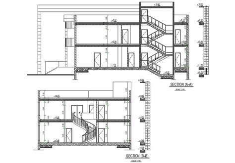 Download Porch Bungalow Building Cross Section Drawing DWG File - Cadbull