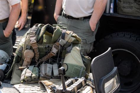 Military Riot Gear on the Display Stock Image - Image of police, helmet ...