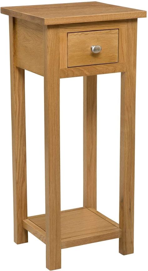 Hallowood Furniture Waverly Oak Tall Console Table With 1 Drawer In