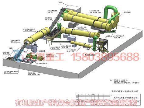 5万吨生物有机肥生产线工艺及生产设备 天赐重工机械有限公司