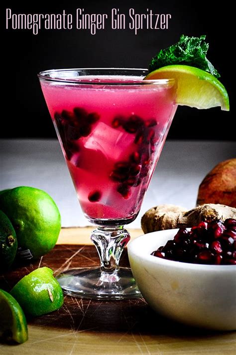 Pomegranate Ginger Spritzer Drinks Alcohol Recipes Raspberry Mojito