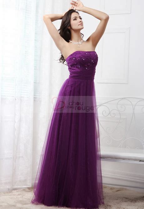 Robe De Soirée Violette