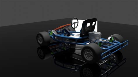 3d Model Gokart Go Kart Vr Ar Low Poly Cgtrader