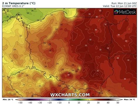 Pogoda na dziś wtorek 22 czerwca Silne nawałnice i upał w Polsce