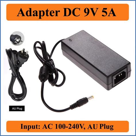 9V 5A AU Plug AC DC Adapter High Quality AC 100V 240V Converter