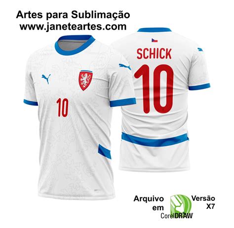 Arte Vetor Camisa Republica Tcheca Reserva 2024 2025 Janete Artes