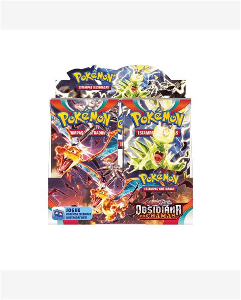 Riachuelo Cartas Pokémon Box Display EV3 Obsidiana em Chamas Copag