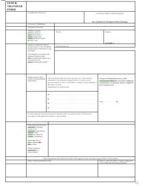 Stock Transfer Agreement Template