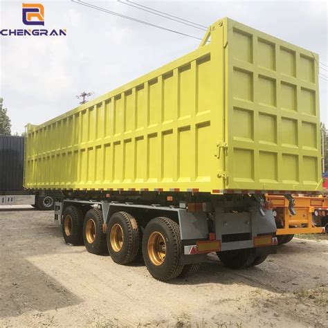 Buy Coal Or Grain Rear Hydraulic Cbm Axles Dump Tipper Truck Semi