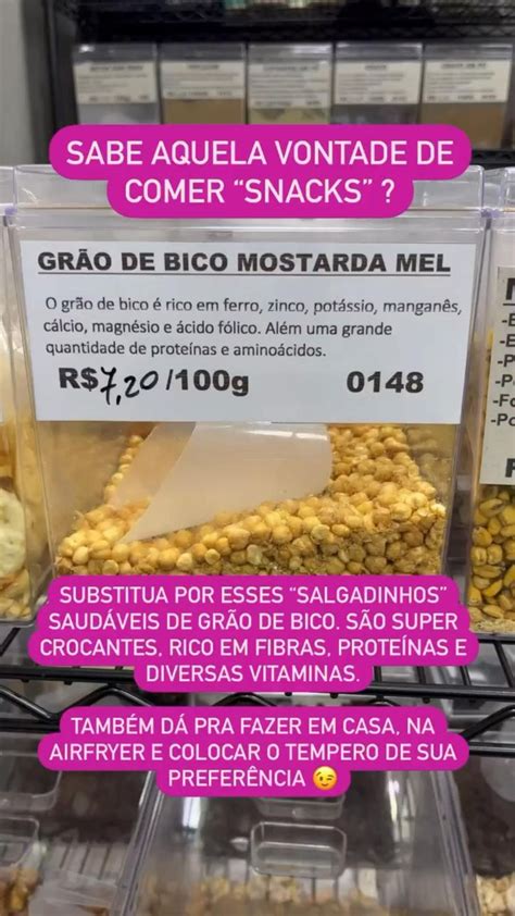 Salgadinho saudável de grão de bico É um snack perfeito consumir como