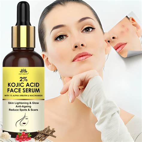 Intimify 2 Kojic Acid Serum For Dark Spot Skin Brightening And Lightening Price In India Buy