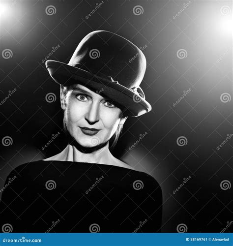 Black And White Portrait Elegant Woman Stock Image Image Of Mature Gorgeous 38169761