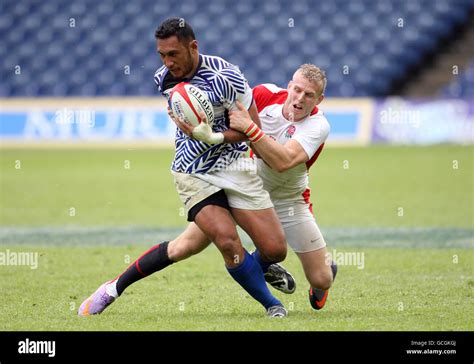 Rugby International Rugby Series Rugbyu Sevens Action Ball Tackling