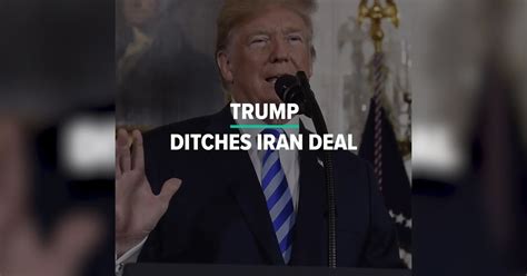 Trump Withdraws From Iran Nuclear Deal Huffpost Uk News