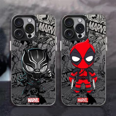 Capa De Telefone Luxuosa Marvel Deadpool Fosca Para Samsung Galaxy S10