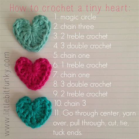 How To Crochet A Tiny Heart Crochet Heart Pattern Valentines Crochet Crochet Flower Patterns