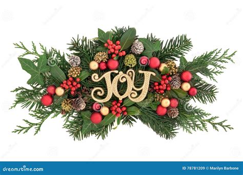 Christmas Joy Decoration Stock Image Image Of Floral 78781209