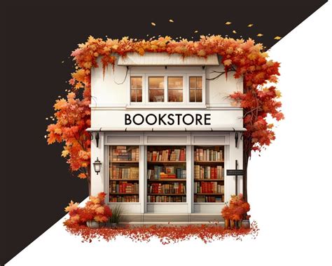 Autumn Bookstore Digital Fall Designs for Fall Home Decor By Tanya Kart ...