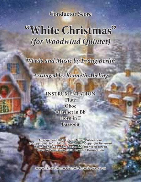 White Christmas Arr Kenneth Abeling Sheet Music Dave Koz And Kelly