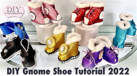 DIY Is My Happy Place Easy No Sew Gnome Shoe Tutorial 2022 Free Shoe