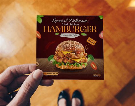 Hamburger Social Media Banner Behance