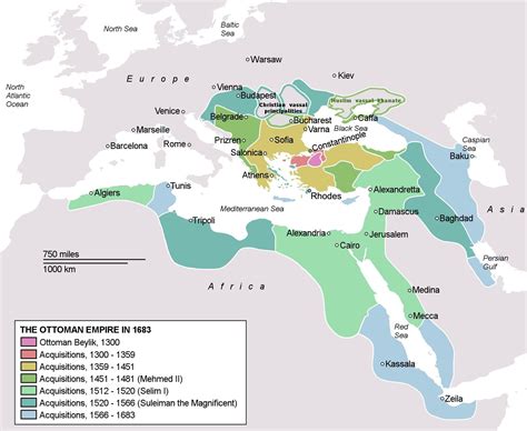 Ottoman Empire Map under Sultan Suleiman