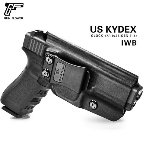 Gun And Flower Glock 19g17g26g19xg31323345 Kydex Iwb Holster