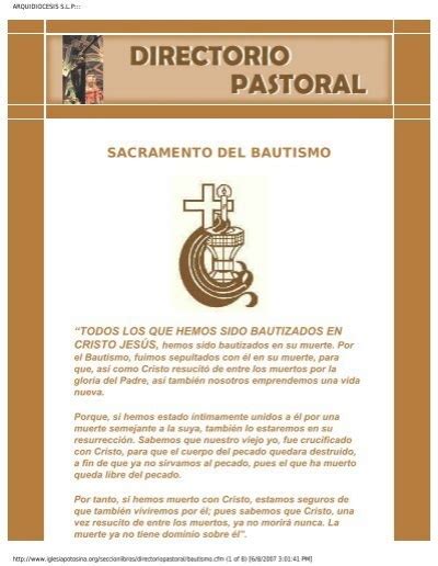 Sacramento del Bautismo - Sacramentos