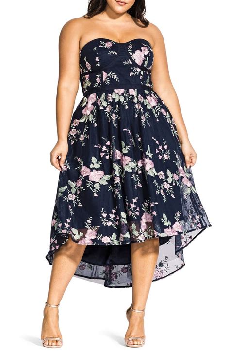 City Chic Aphrodite Strapless Dress Plus Size Nordstrom