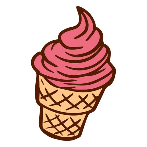 Detailed Ice Cream Icon Png Design