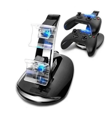 Base Soporte Y Cargador Doble Para Joysticks Xbox One Mrshops